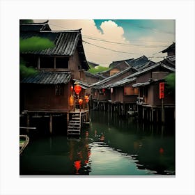 Chinese Village Canvas Print