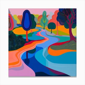 Abstract Park Collection Kensington Gardens London 2 Canvas Print