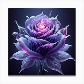 Purple Rose 3 Canvas Print