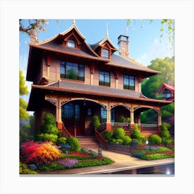 Victorian House Canvas Print