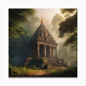 Temple In Ruins 1 Canvas Print