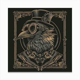 Steampunk Crow 5 Canvas Print