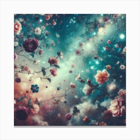 Flowers In The Sky 2 Canvas Print