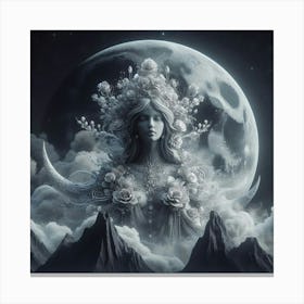 Goddess Of The Moon Canvas Print