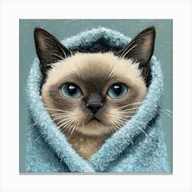 Bathroom Cat 1 Canvas Print