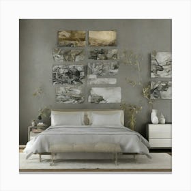 Abstract Bedroom Canvas Print