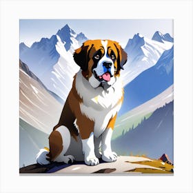 St Bernard 1 Canvas Print