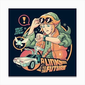 Link to the Future - Cute Funny Game Movie Gift 1 Canvas Print