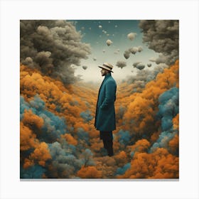 Man In The Clouds Canvas Print