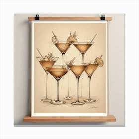 Martini Glasses 1 Canvas Print