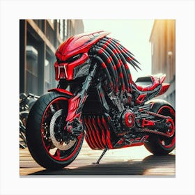 Predator Motorcycle Canvas Print