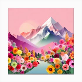 Firefly An Illustration Of A Beautiful Majestic Cinematic Tranquil Mountain Landscape In Neutral Col 2023 11 22t235516 Canvas Print