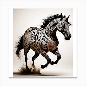 Tribal Horse Canvas Print