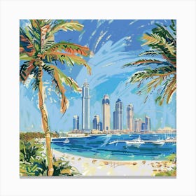 Dubai Skyline 3 Canvas Print