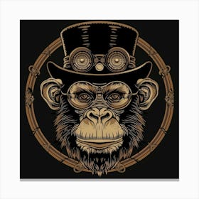 Steampunk Monkey 39 Canvas Print