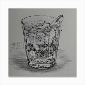 Glass Of Water Canvas Print