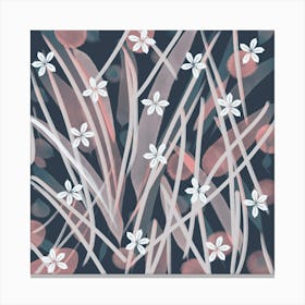 Flowers In The Grass Canvas Print