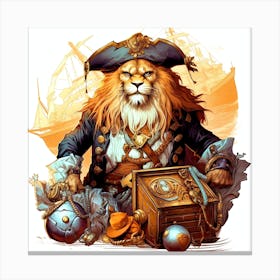 Rich lion Canvas Print