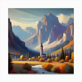 Mountain Landscape 15 Canvas Print