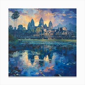 Sunrise At Angkor Canvas Print