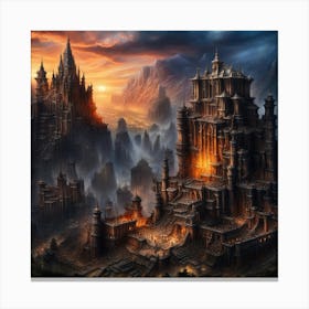 Fantasy City 2 Canvas Print