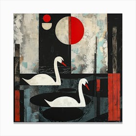 Swans Canvas Print