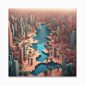 Desert City Canvas Print