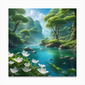 Landscape Hd Wallpaper 3 Canvas Print