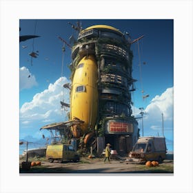 City In The Sky 2 Canvas Print