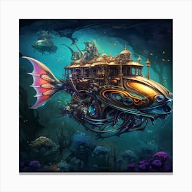 Steampunk House Canvas Print