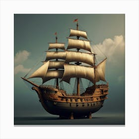 Default Create Unique Design Of Ship 3 Canvas Print