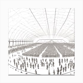 Olympic Stadium Canvas Print