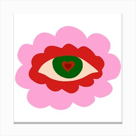 Eye Of Love Canvas Print
