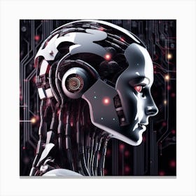 Cyborg Woman 30 Canvas Print