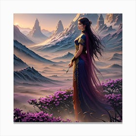 Purple Landscape Canvas Print