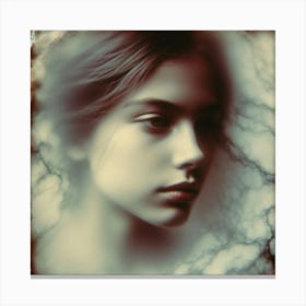 Girl In The Clouds 1 Canvas Print