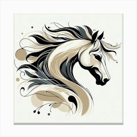 Creative Horse Beauty Illustration Nr 66 Canvas Print