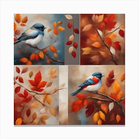 Autumn Birds 2 Canvas Print