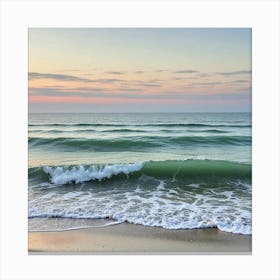 Sunrise At The Beach 3 Canvas Print