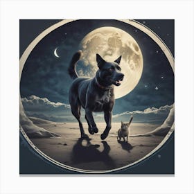 Moonlight Walk Canvas Print