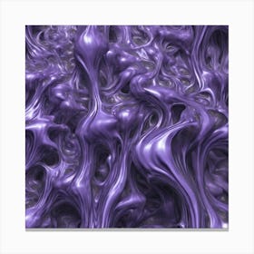 Lavender Fluid Underwater Fractal Pattern Bioluminescent Different Shapes Abstract Art By Jaco 432112376 (2) Canvas Print