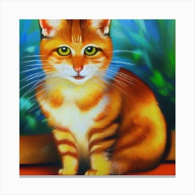 Orange Tabby Cat Canvas Print