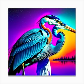 Blue Heron Canvas Print