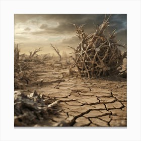 Dry Landscape 9 Canvas Print