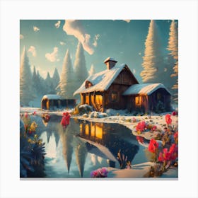 Winter Scene Canvas Print