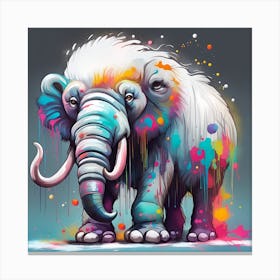 Splatter Elephant Canvas Print