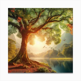 Tree In The Forest Canvas Print