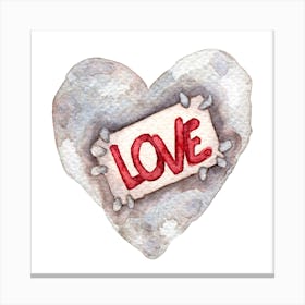 Love Heart Valentine's Day Canvas Print