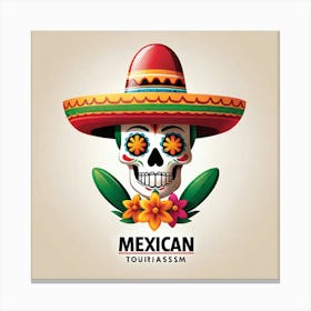 Mexican Skull 31 Canvas Print