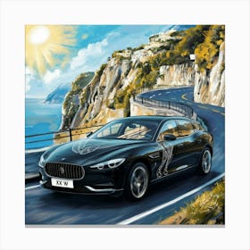 A Stunning Illustration Of A Scenic Drive Along Th K Na9852rbic 8uciwm 5w Gqrxanqotpkcdqdwgx3rua Canvas Print